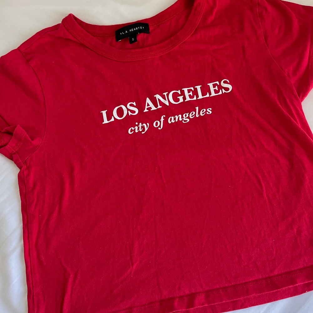 LA Hearts Los Angeles Crop Top